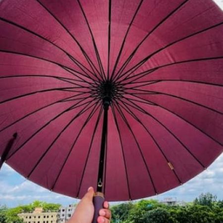 24 Ribs Premium Umbrella (Coffee)