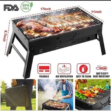 Big Size 17 Inch Portable Foldable BBQ Grill..