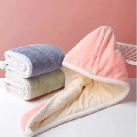 Hair Towel with Hoodie – Soft & Stylish!