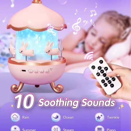 Rechargeable Rotating Night Light Projector