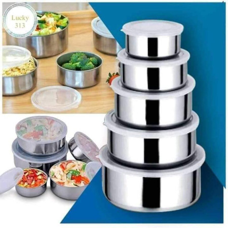 5pcs Stainless Steel Bowl Set