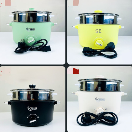 Multi-Functional Electric Cooker with Steamer