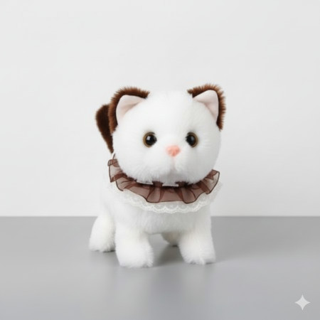 Cute Walking Play Pet Kids Electronic Plush Cat Toy , (Brown)