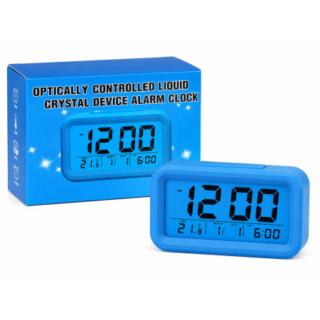 Smart Digital LCD Alarm Clock with Automatic Backlight