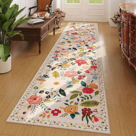 Off-White Bloom Meadow Runner Mat