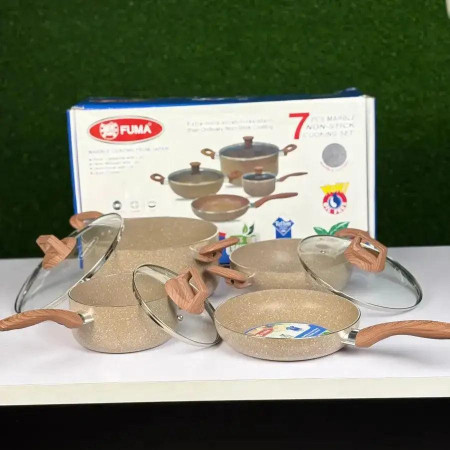 FUMA 7 pcs Marble Non-Stick Cooking Set